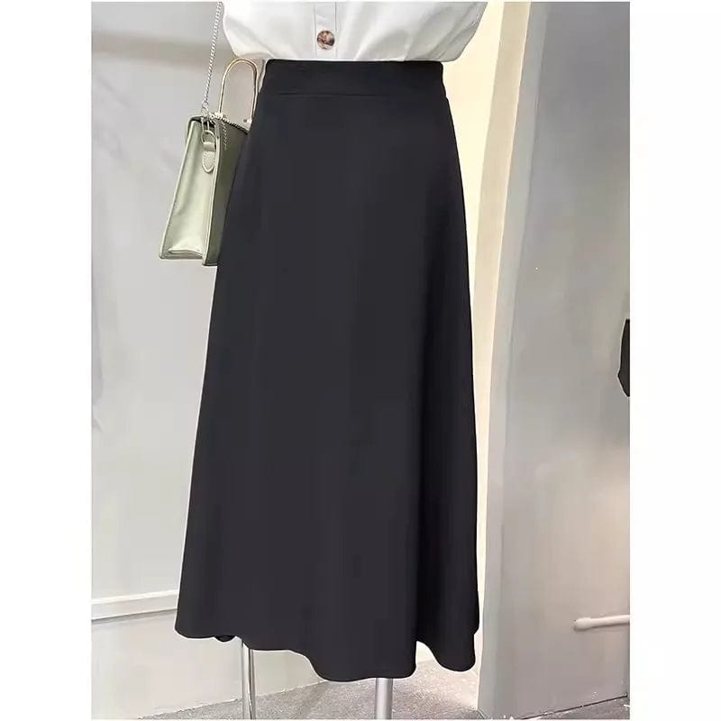S / 4 S-XL Professional commuting A-line skirt Women's Autumn New High Waist Suit Skirt