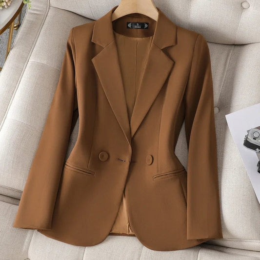 S-4XL Premium Sense Suit Coat Autumn/Winter New Waist Relaxed Temperament Fashion Small Suit Top