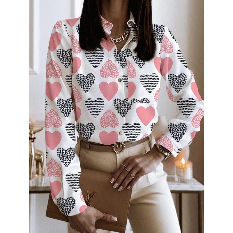 S / 8 2023 Women Ladies Fashion Blouse Spring Autumn Long Sleeve Lady Office Work Shirts Tops Casual Elegant Blouses
