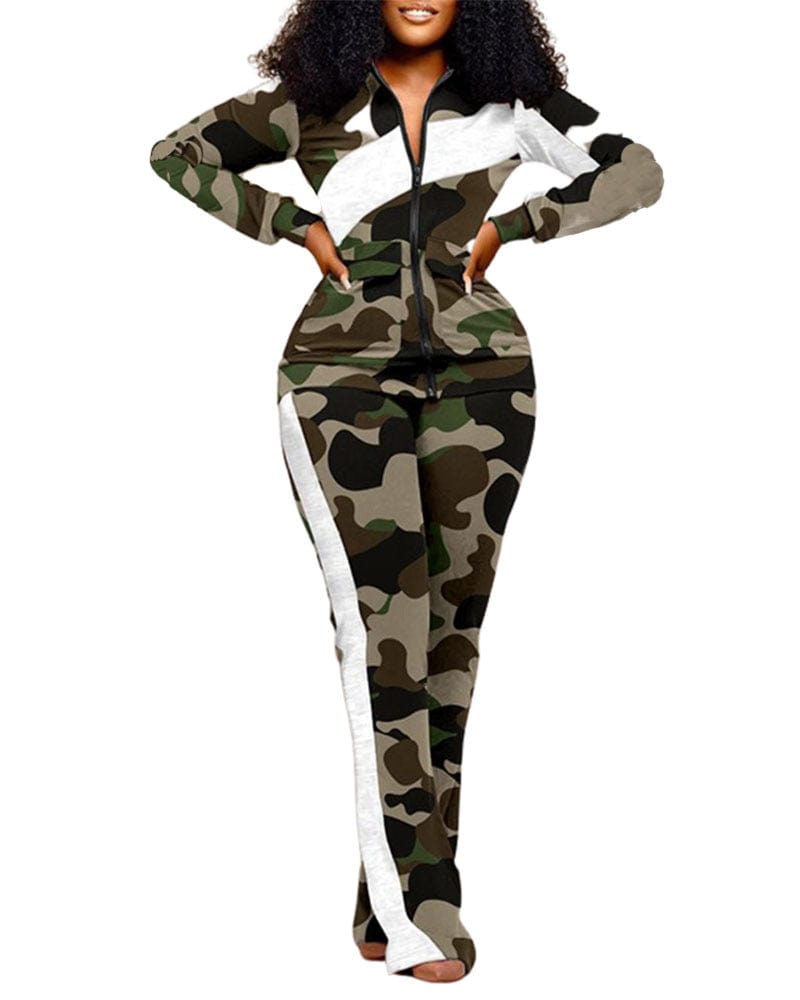 S / 8 kc Printed Fashion women's clothing 2-piece set new