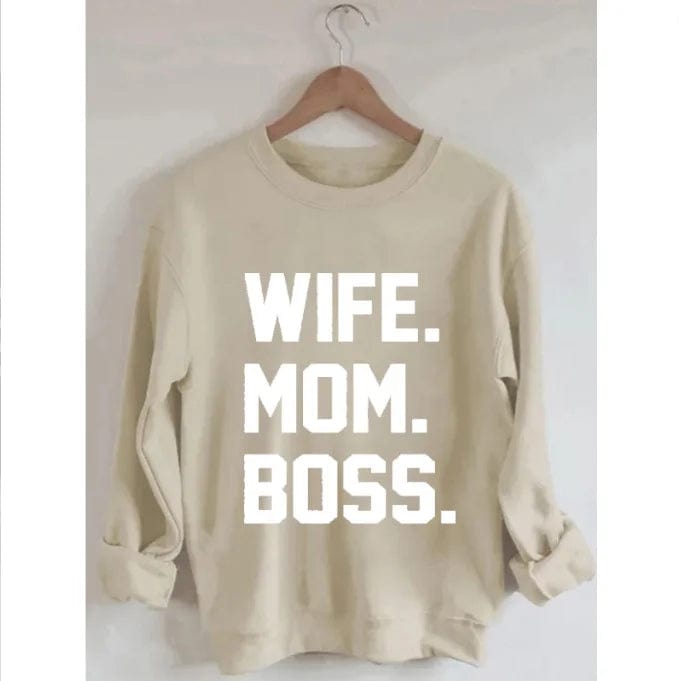 S / apricot OEM Factory Hot Selling Casual Wear Solid Printed Women Sweater