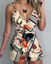 S / As  shown LD-35915  Wholesale Clothes Women One Piece Floral Rompers Jumpsuit;casual dresses