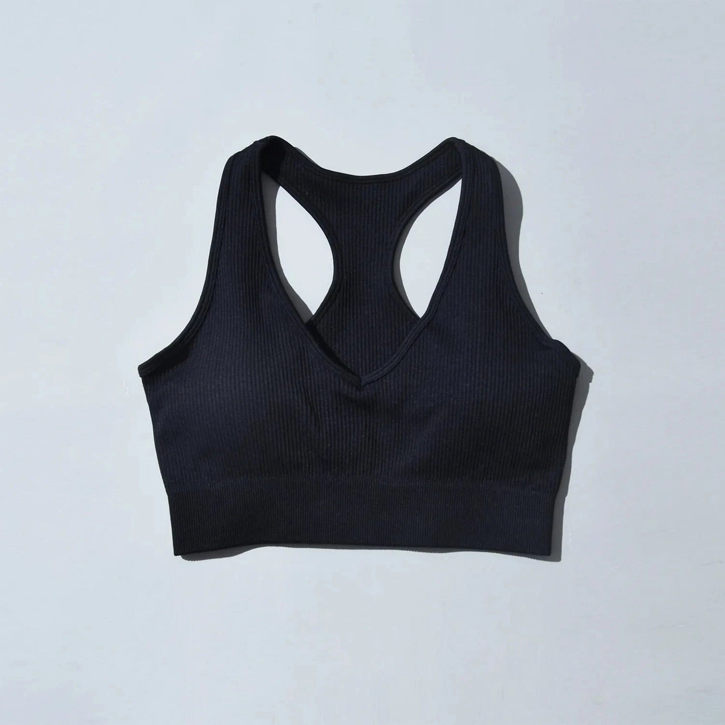 S / black bra INS Hot Custom V Neck Bra Breathable Legging Set Gym Active Yoga Fitness Workout Seamless Women Sets