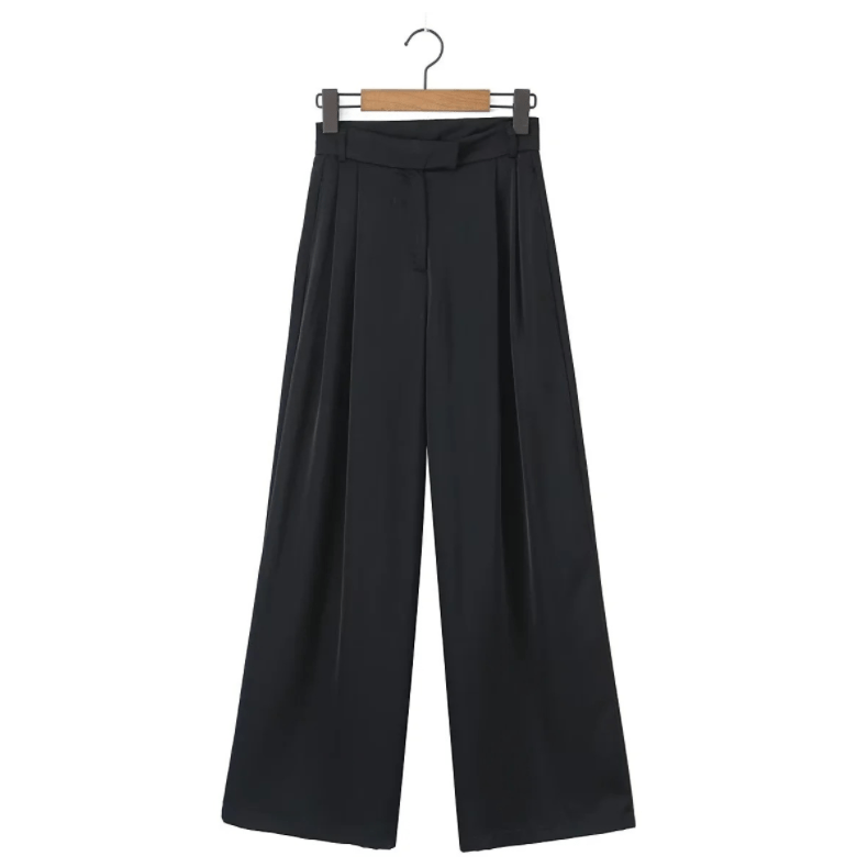 S / black Runwaylover 1626 Korean Style 2023 Ladies High Waist Blazer Pants