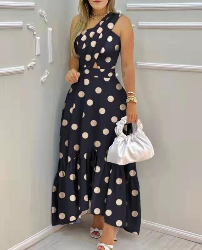 S / black Wholesale High Quality New Arrivals 2022 Hot Sexy Fashion Trending Dress Midi Modest Floral Bohemian Printing Summer Dresses