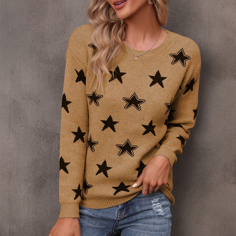 S / Camel Sweater Inner Bottoming Shirt Long Sleeve Women's In Stock Wholesale Pullover Loose
