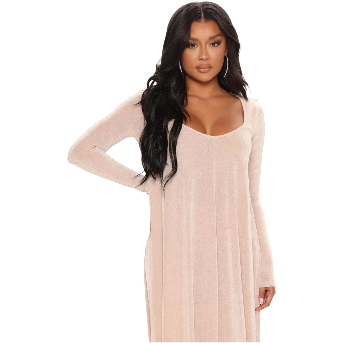 S / Champagne Womens Sets For Fall Plus Size Gold Velvet Long Sleeve Long Top & Pants Set