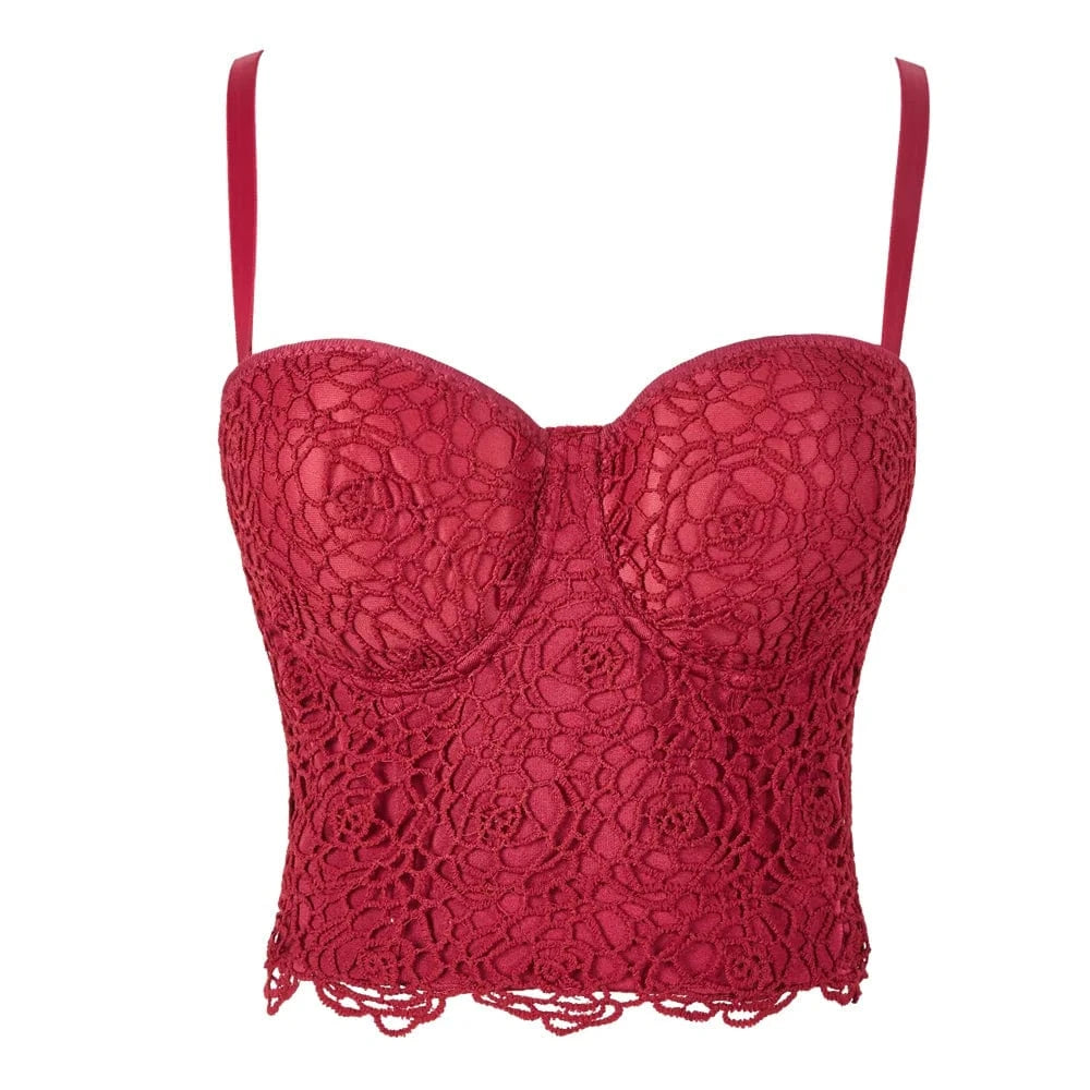 S / CORAL RED High quality europe functional little girl floral lace size 34g lace bulk used nursing brazilian bras for women sale