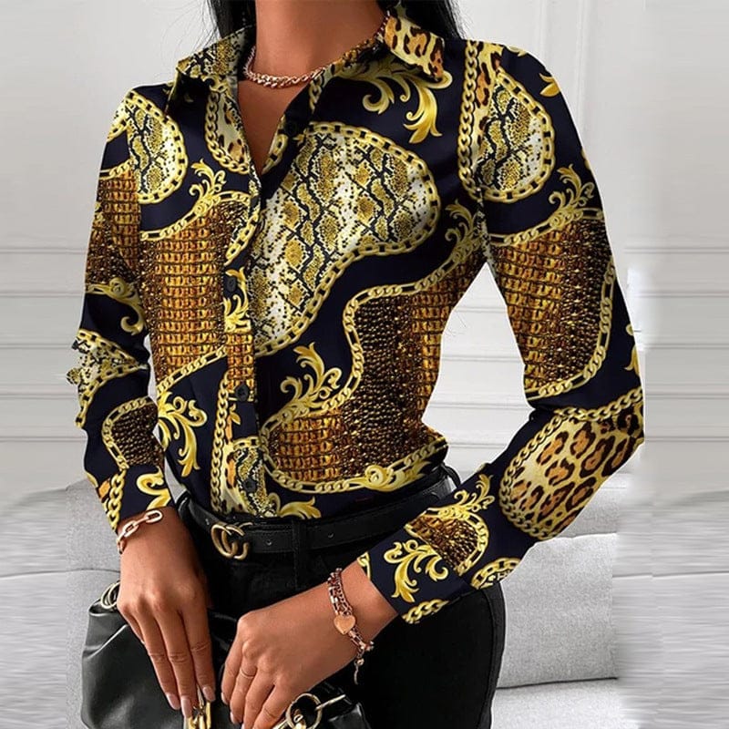S / Gold Leopard Print 2023 New Arrival Leisure Spring Autumn Winter Short Career Female Small Business Ol Office Suit For Women