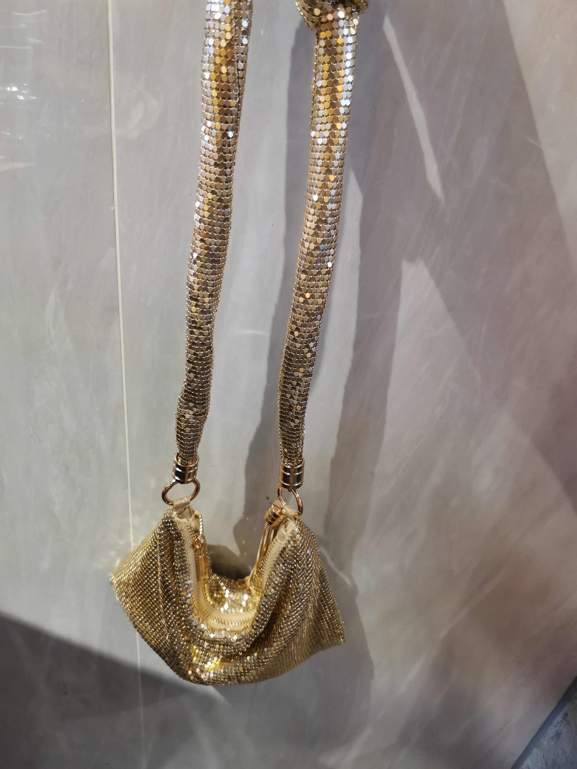 S / Golden 2023 Latest  Women Bling Purse Hand bag