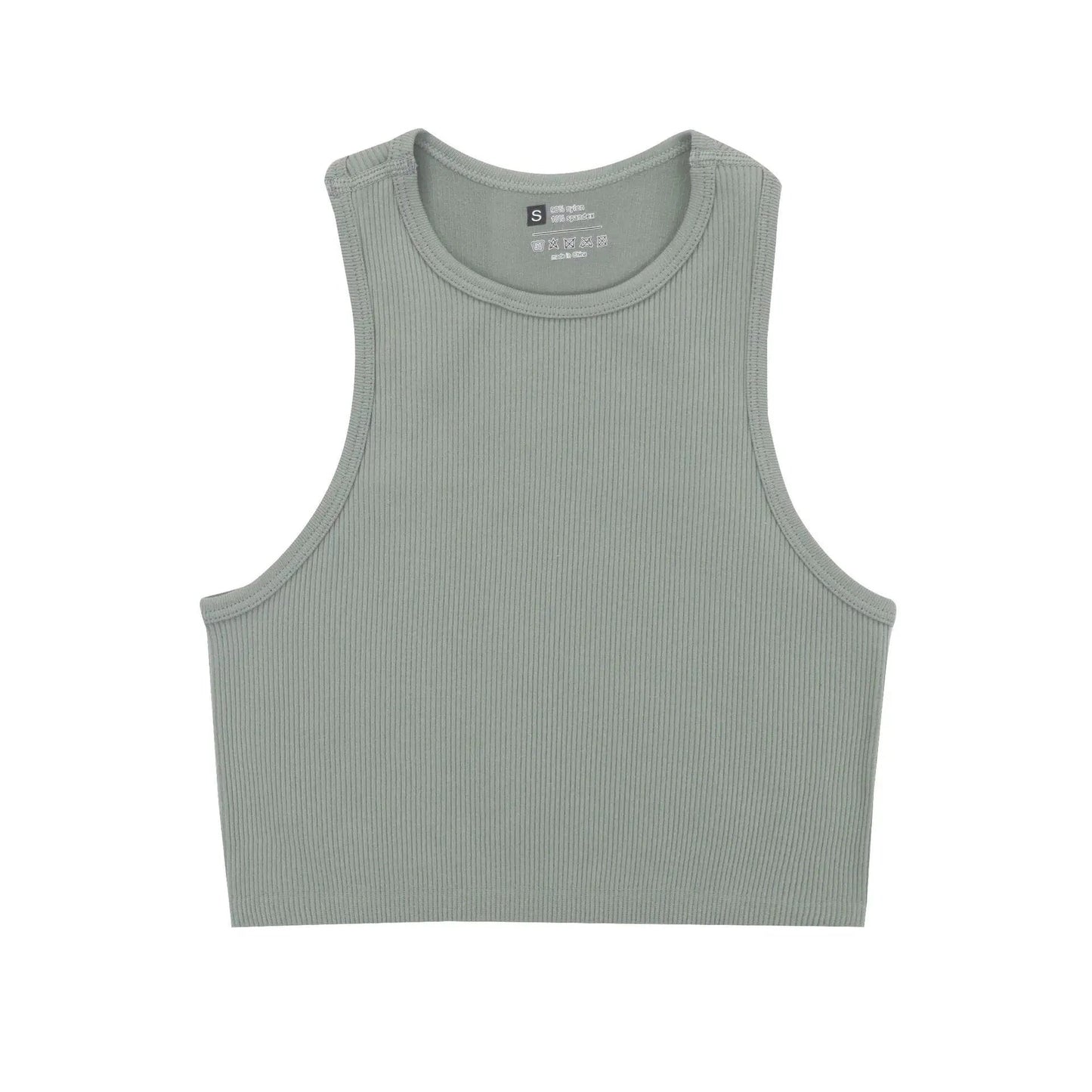 S / Gray Hot Selling  Quik Drying Sleeveless Tank Tops For Woman