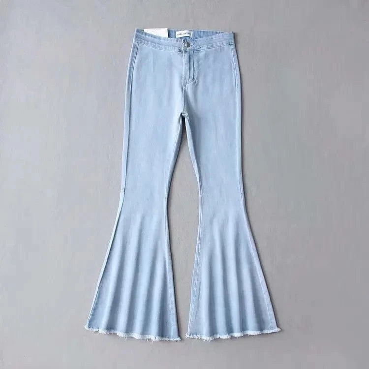 S / Light Blue Z83170E new arrival fashion plain pure color women jeans pants
