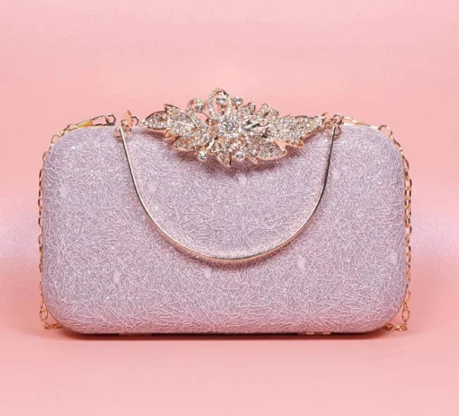 S / lilac Plain Color Women Crossbody Shoulder Bag Evening Clutch Bags With Straps