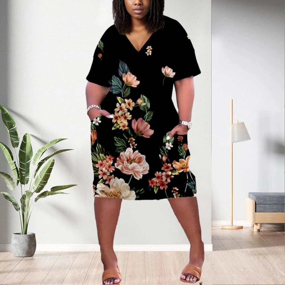 S / pic10 D1202ME17 2023 New Design Digital Printing Avatar Commuter Midi V Neck Long Sleeved Dress Sehe Fashion