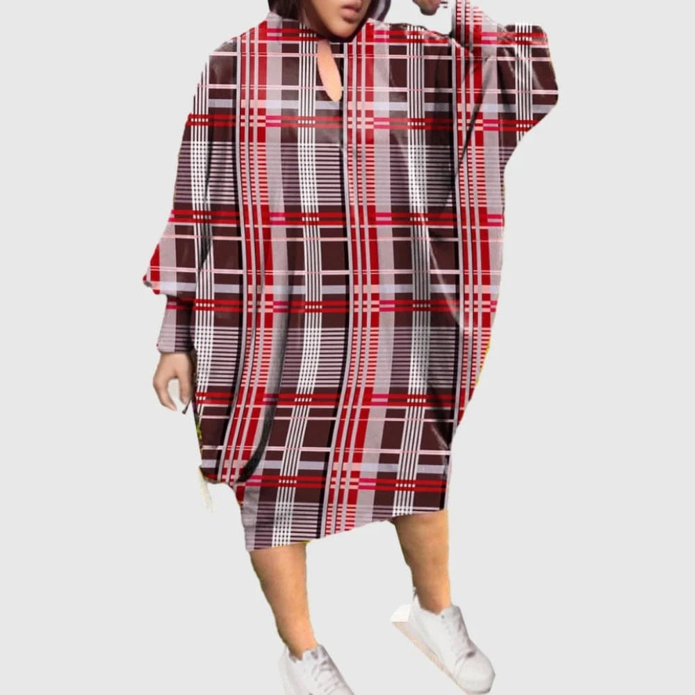 S / pic12 D1202ME15 2023 New Design Digital Printing Avatar Commuter Midi Hollow Out Long Sleeve Dress Sehe Fashion