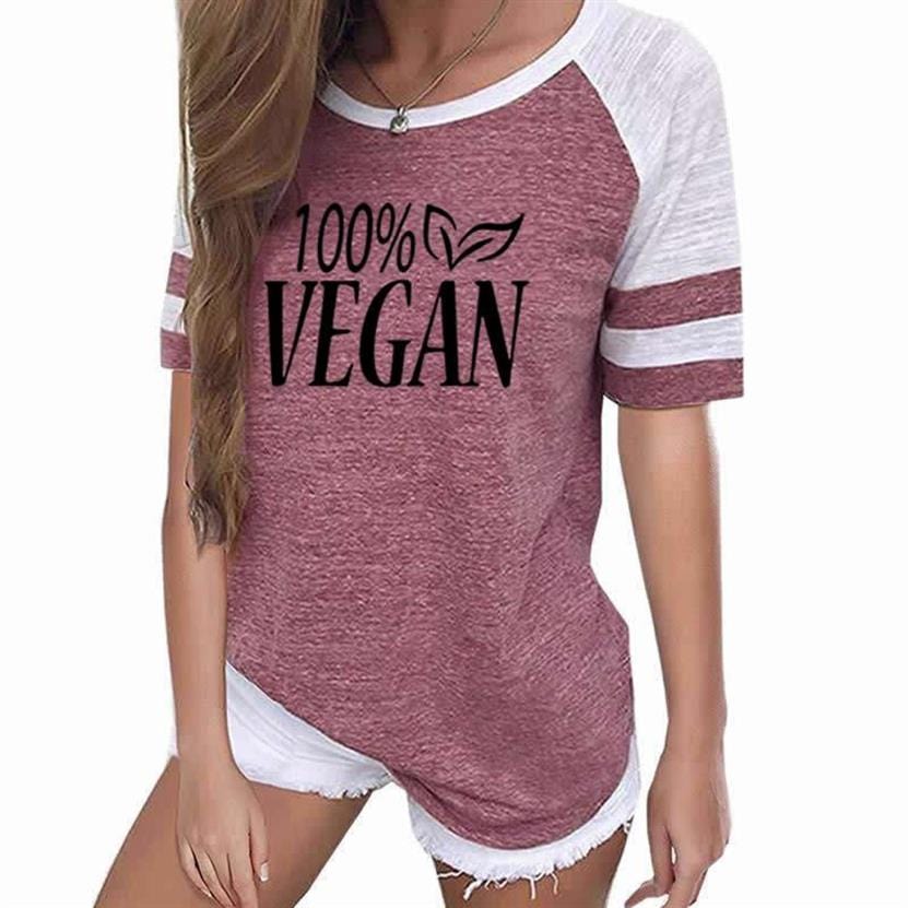 S / Pink 2022 Summer Women T Shirt 100% Vegan Letters Print T Shirt Harajuku Women Fashion Cropped Leisure Short Sleeve T-shirt