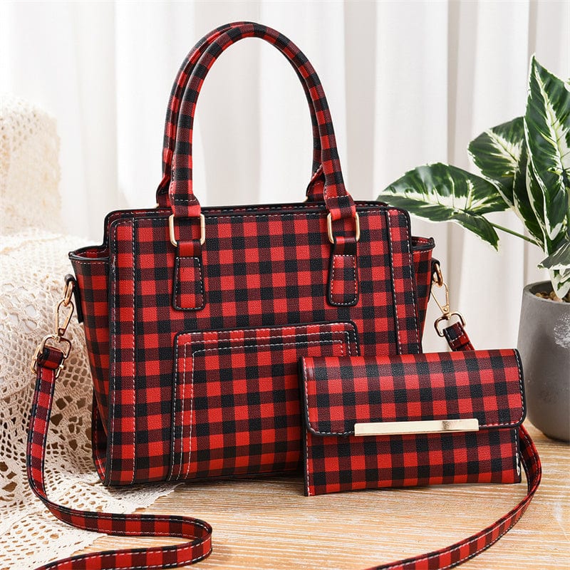 S / plaid red New womens bags 2022 comfortable and beautiful handbags handbag large and light capacity hand bag handbags16324