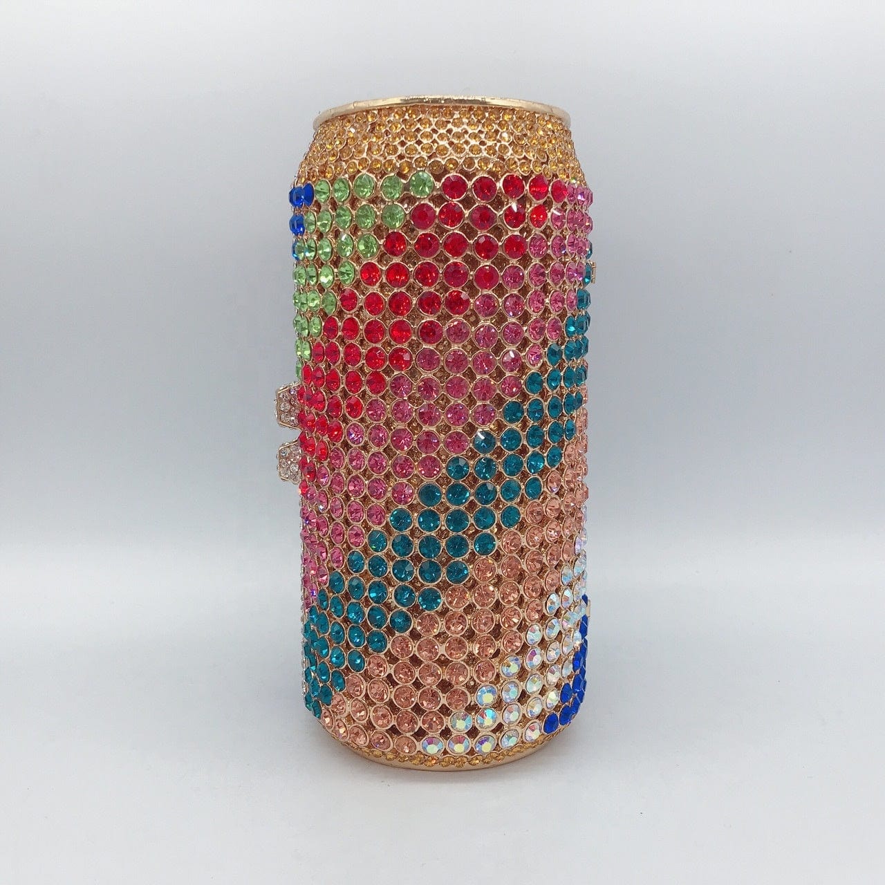 S / Purple Red 2022 Gorgeous Wedding Purse Tin Can Shaped Purse Clutch Evening bags