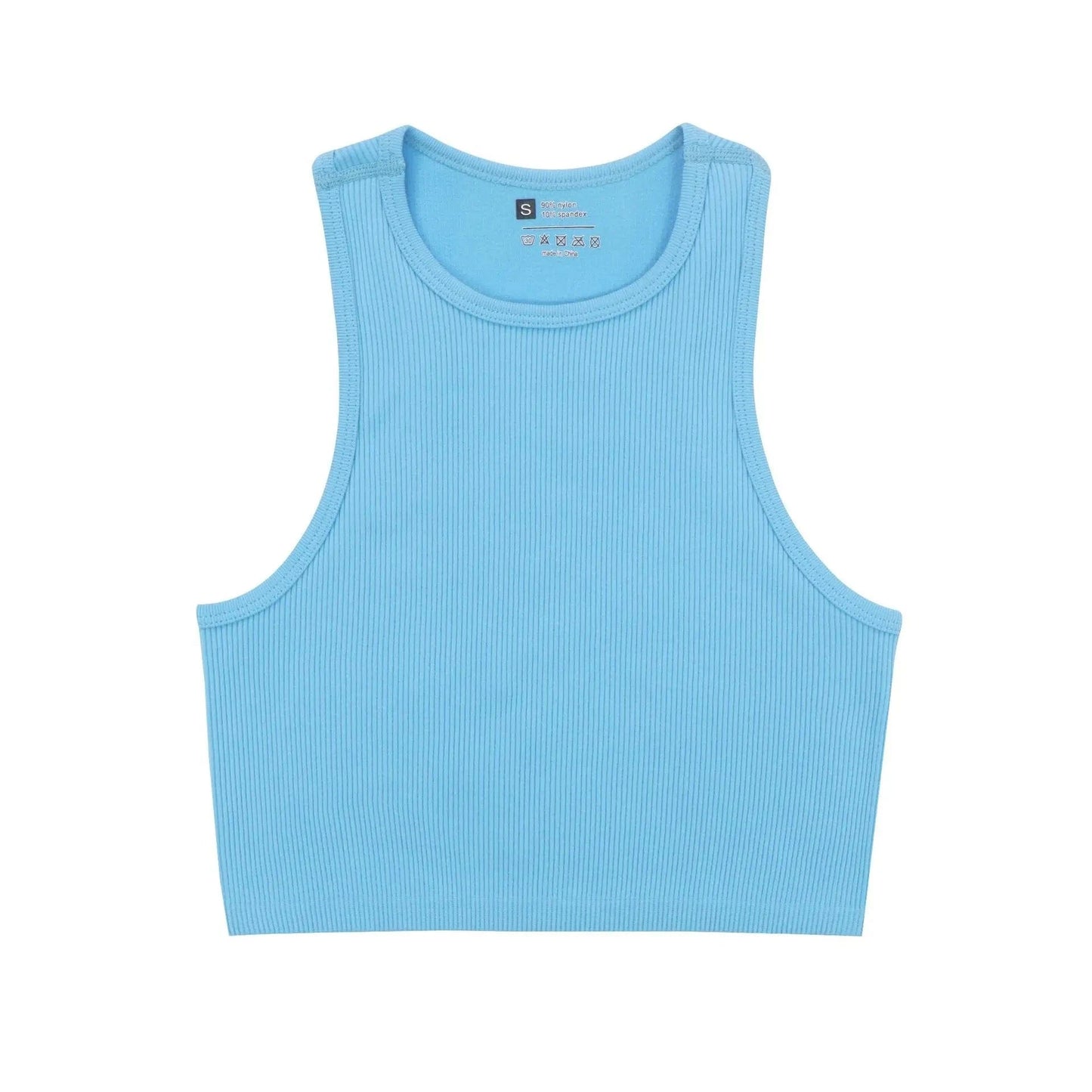 S / Sky Blue Hot Selling  Quik Drying Sleeveless Tank Tops For Woman