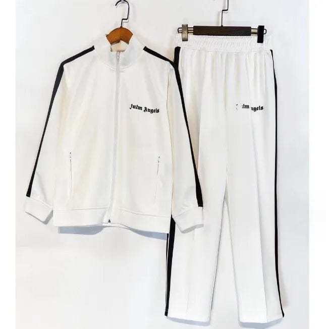 S / White GX6001A Luxurious Quality Women Tracksuits Long Sleeve Sport Jacket and Pant Two Piece Set Designer Sweatsuit