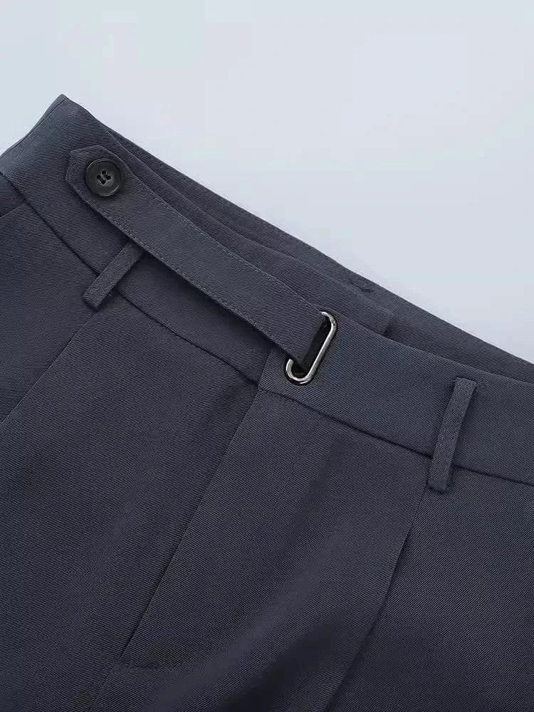 S-XL Professional suit pants Loose floor sweeping wide leg pants with straight leg casual pants