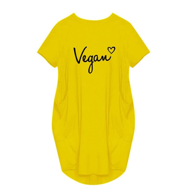 S / Yellow vegan lotus women clothing short sleeve summer dress lounge wear vestidos de fiesta gowns cotton dress European Clothing