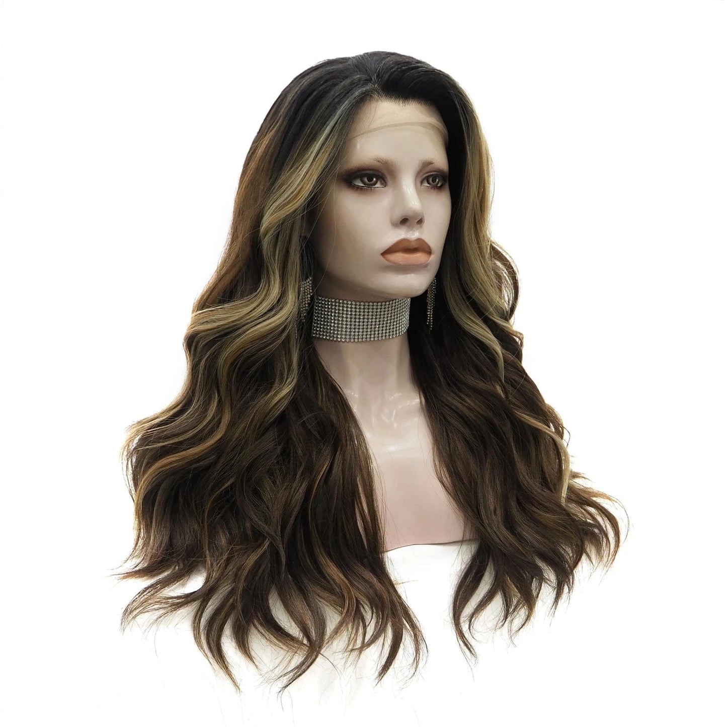 S3-2003-raise Celebrity Synthetic Wigs Short Natural Color Wig Wavy  Wigs for Women  Ombre Cosplay Hair