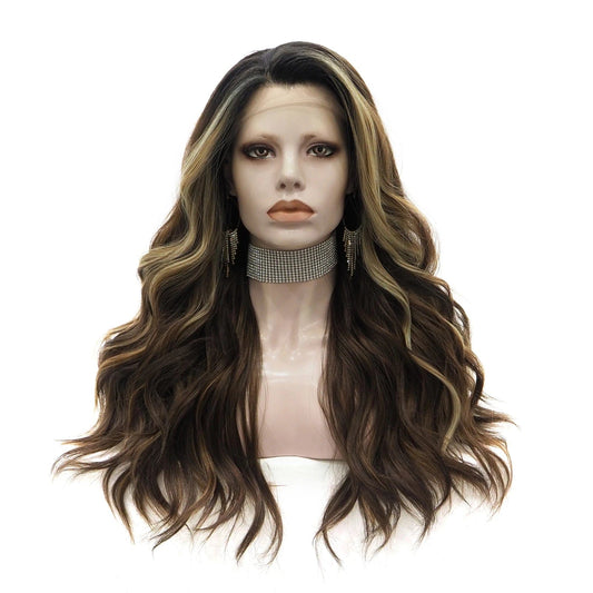 S3-2003-raise Celebrity Synthetic Wigs Short Natural Color Wig Wavy  Wigs for Women  Ombre Cosplay Hair