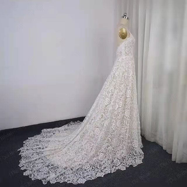 S4167F   2022 new high quality White V-neck suspender fishtail lace mid-waist fringed slim princess dress banquet evening dress