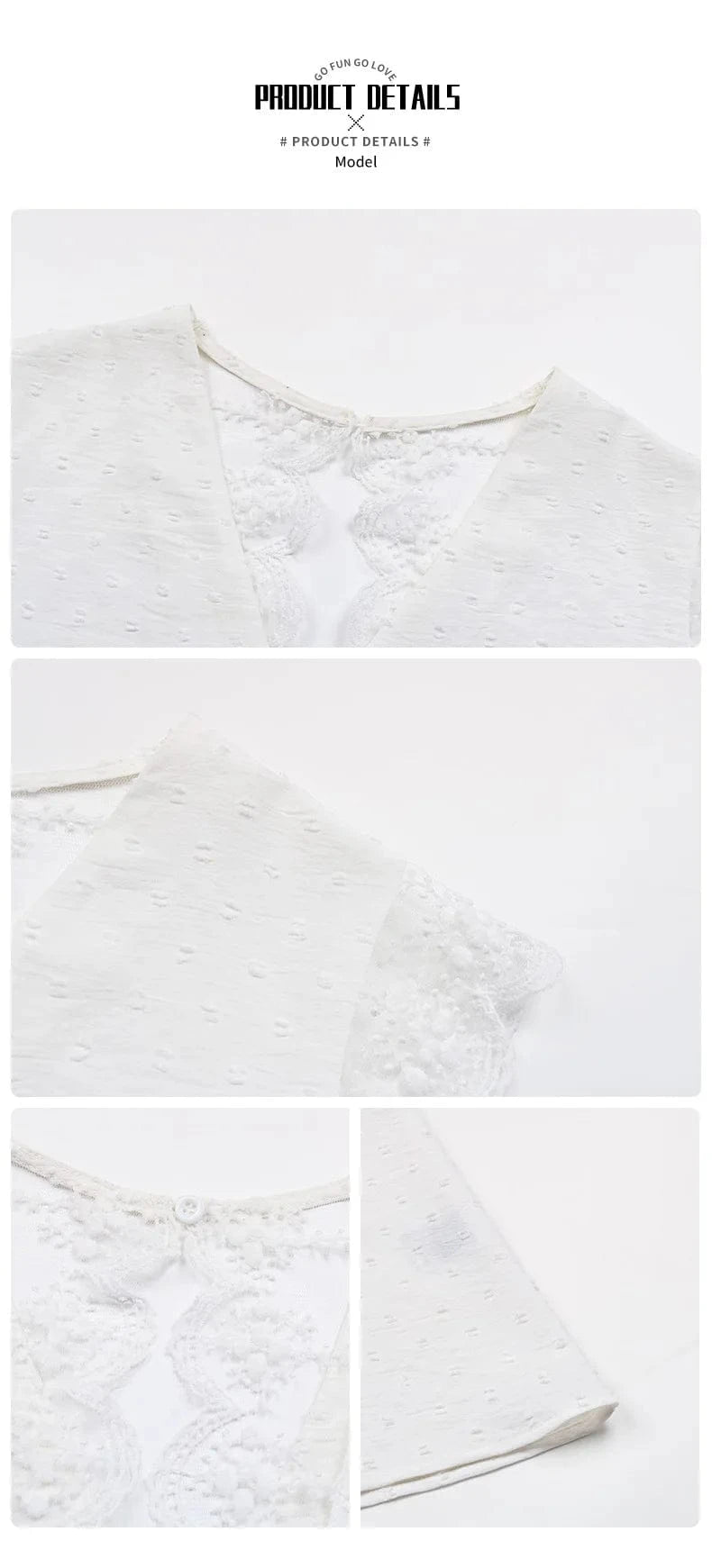 S8625 Lace Splicing Short Sleeve Shirts