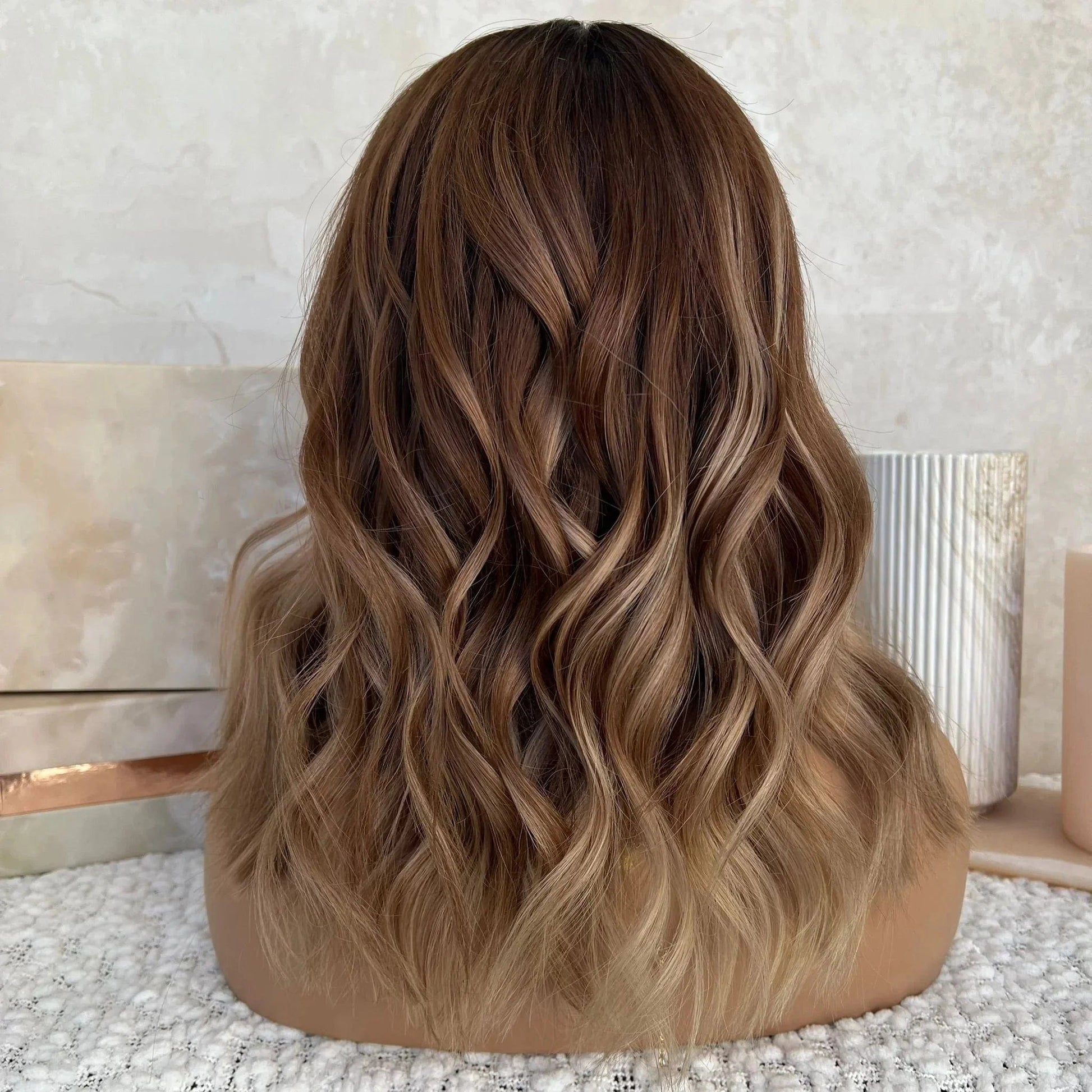 Salon Quality Honey Blonde Highlight Color Short Bob Cut Wig Virgin European Cuticle Human Hair Clear Lace Front Wigs