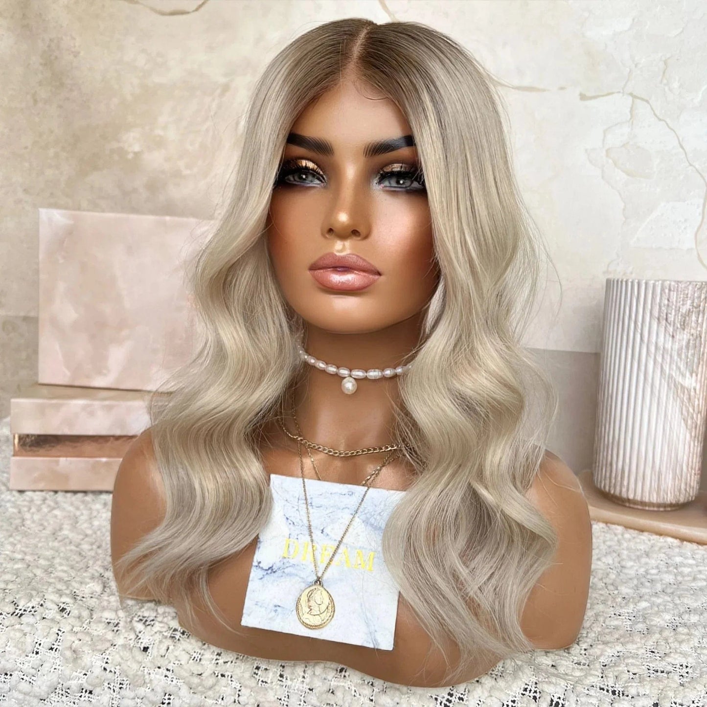 Salon Quality Honey Blonde Highlight Color Short Bob Cut Wig Virgin European Cuticle Human Hair Clear Lace Front Wigs