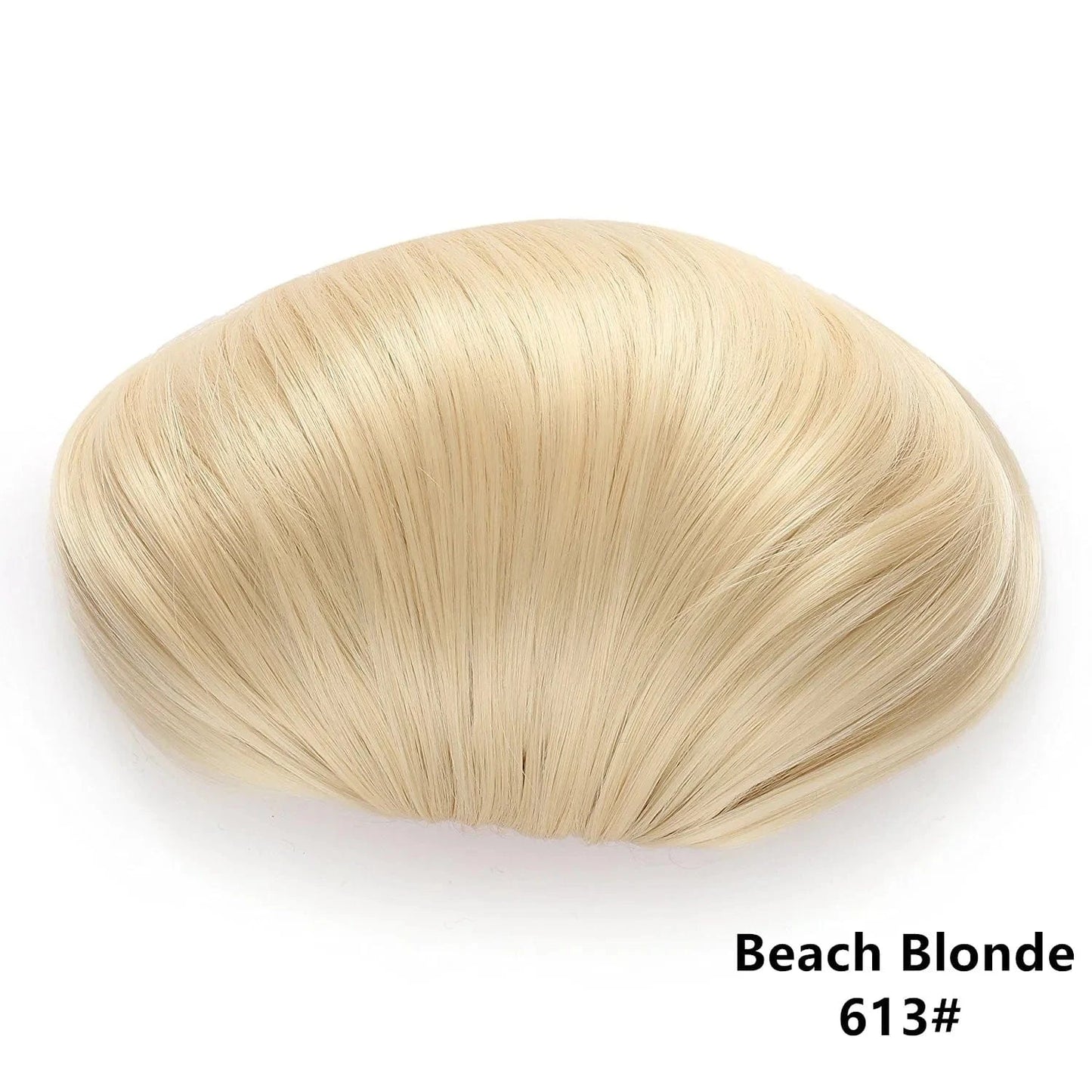 SARLA Synthetic Black Afro Kinky Hair Donut Bun Extension Bun Burger Postiches Drawstring Chignon Hairpieces Large Hair Puff Bun