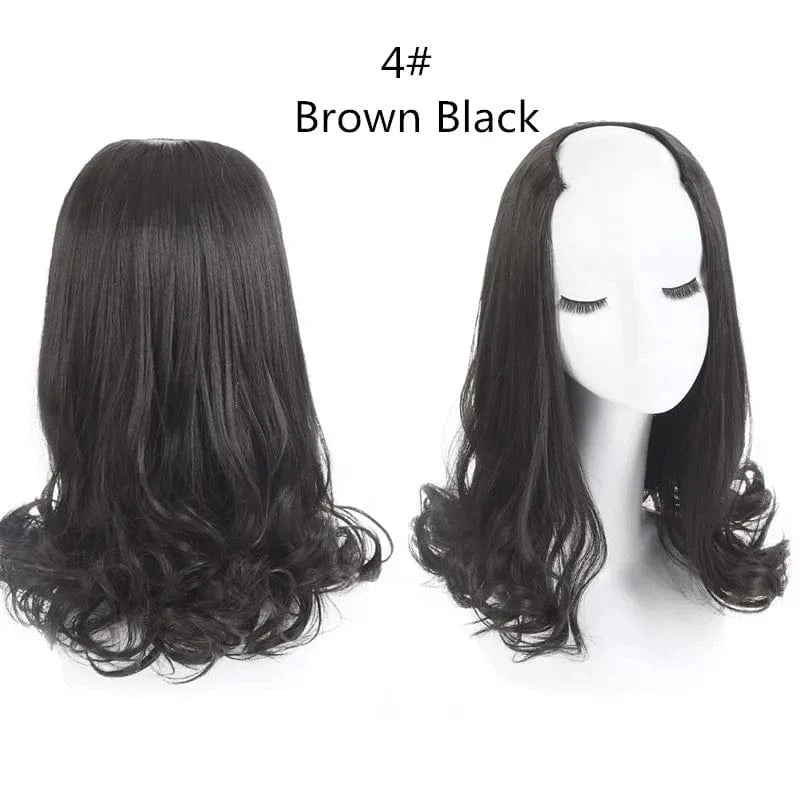 SARLA Wholesale China Best Wigs Cheap With Lowest Price Synthetic Fiber Short Invisible Curly Hair Clip Upart Wigs Extensions