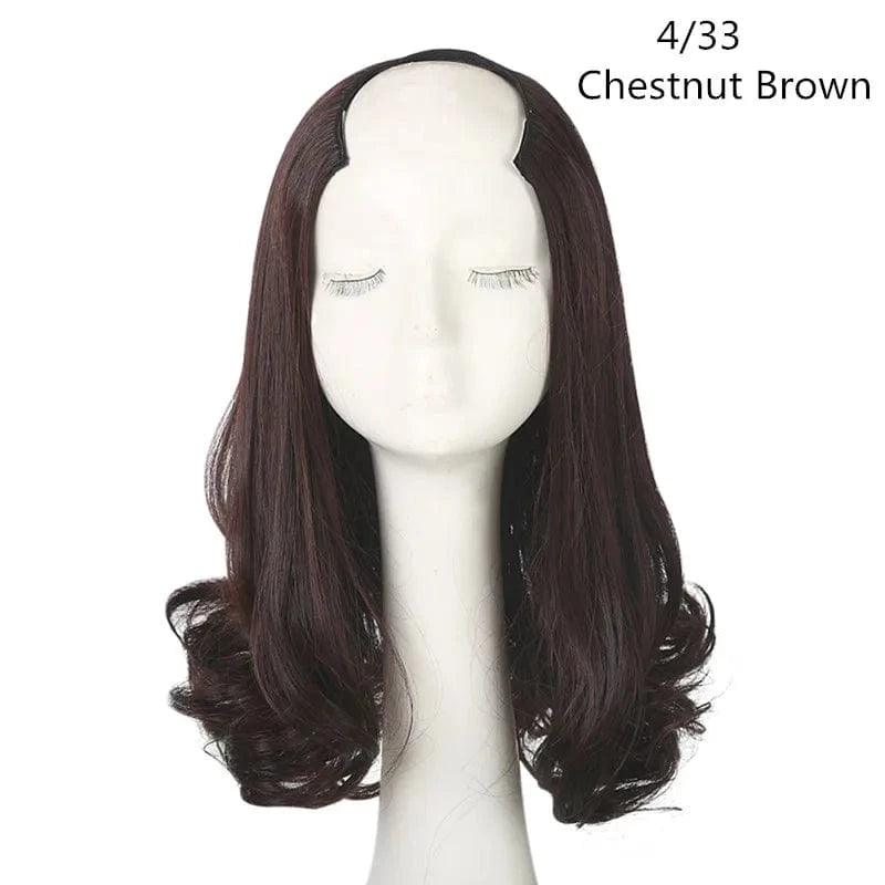 SARLA Wholesale China Best Wigs Cheap With Lowest Price Synthetic Fiber Short Invisible Curly Hair Clip Upart Wigs Extensions