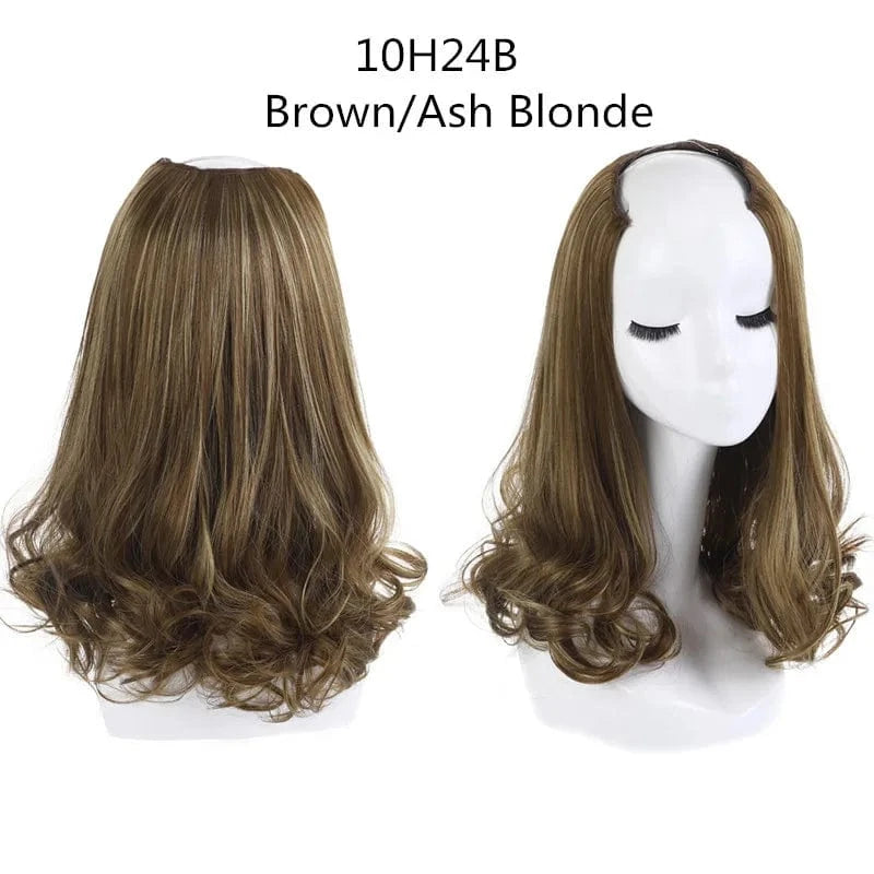 SARLA Wholesale China Best Wigs Cheap With Lowest Price Synthetic Fiber Short Invisible Curly Hair Clip Upart Wigs Extensions