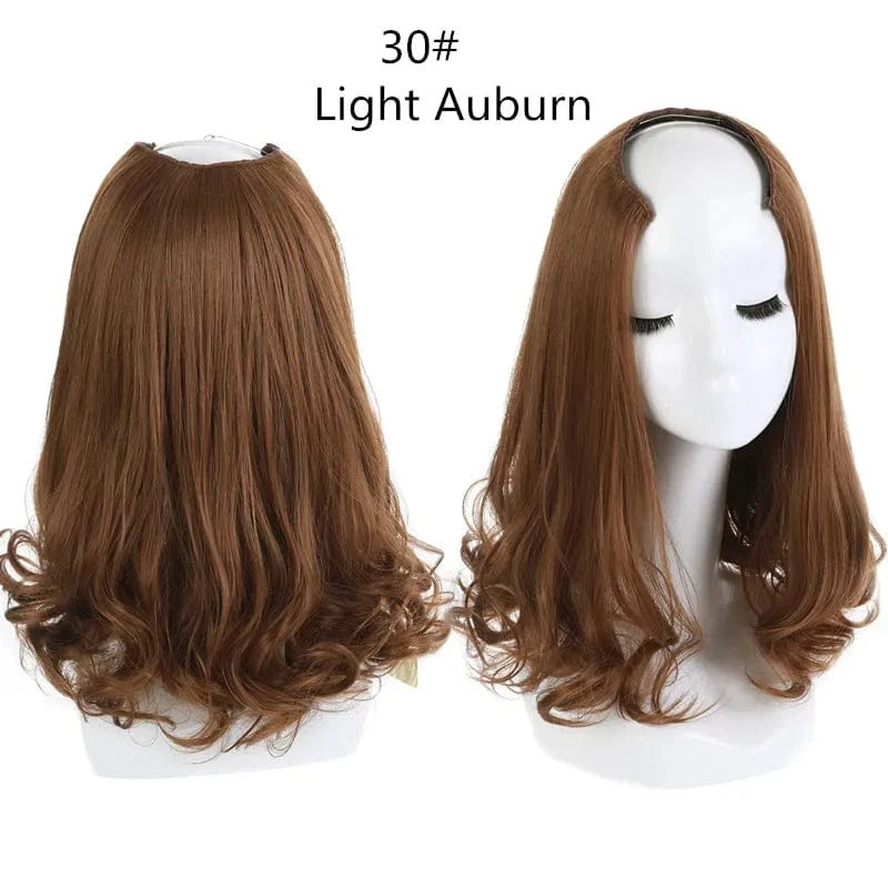 SARLA Wholesale China Best Wigs Cheap With Lowest Price Synthetic Fiber Short Invisible Curly Hair Clip Upart Wigs Extensions