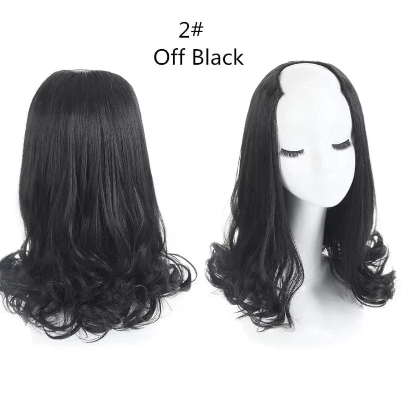 SARLA Wholesale China Best Wigs Cheap With Lowest Price Synthetic Fiber Short Invisible Curly Hair Clip Upart Wigs Extensions