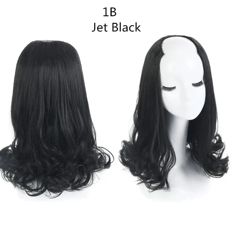 SARLA Wholesale China Best Wigs Cheap With Lowest Price Synthetic Fiber Short Invisible Curly Hair Clip Upart Wigs Extensions