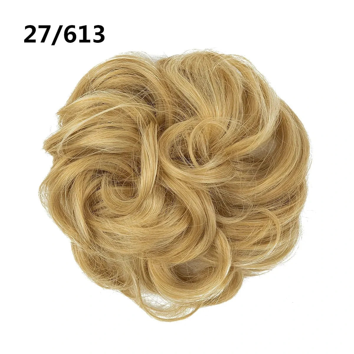 SARLA Wholesale Fabric Wrap Curly Wigs Scrunchie Elastic Rubber Band SyntheticEasy Messy Hair Bun Extensions chignon Hair Women