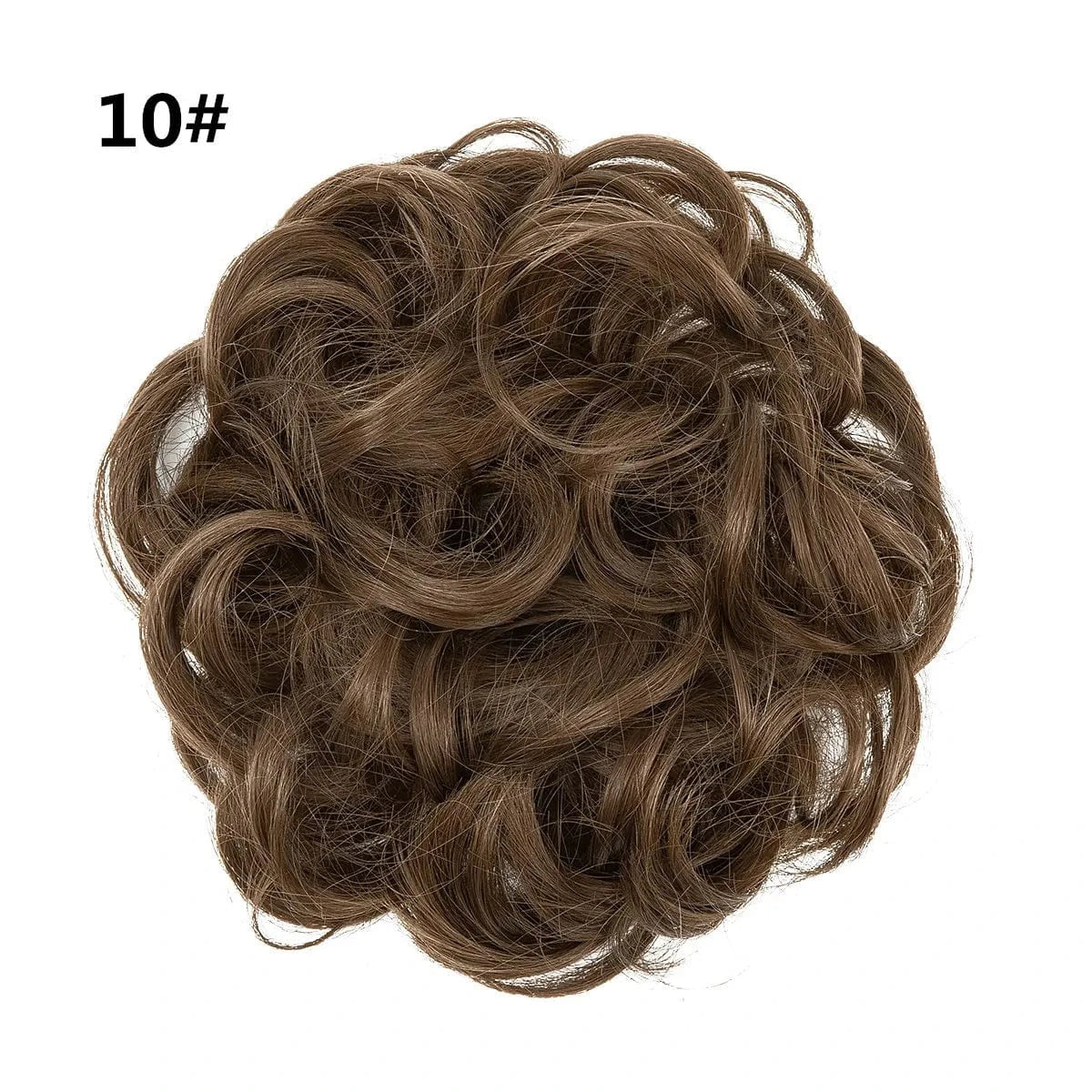 SARLA Wholesale Fabric Wrap Curly Wigs Scrunchie Elastic Rubber Band SyntheticEasy Messy Hair Bun Extensions chignon Hair Women