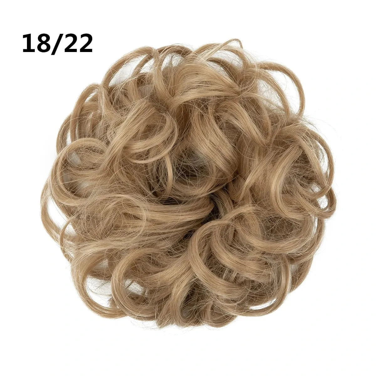 SARLA Wholesale Fabric Wrap Curly Wigs Scrunchie Elastic Rubber Band SyntheticEasy Messy Hair Bun Extensions chignon Hair Women