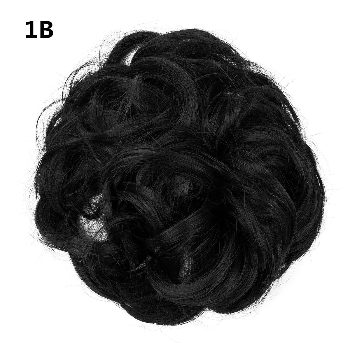 SARLA Wholesale Fabric Wrap Curly Wigs Scrunchie Elastic Rubber Band SyntheticEasy Messy Hair Bun Extensions chignon Hair Women
