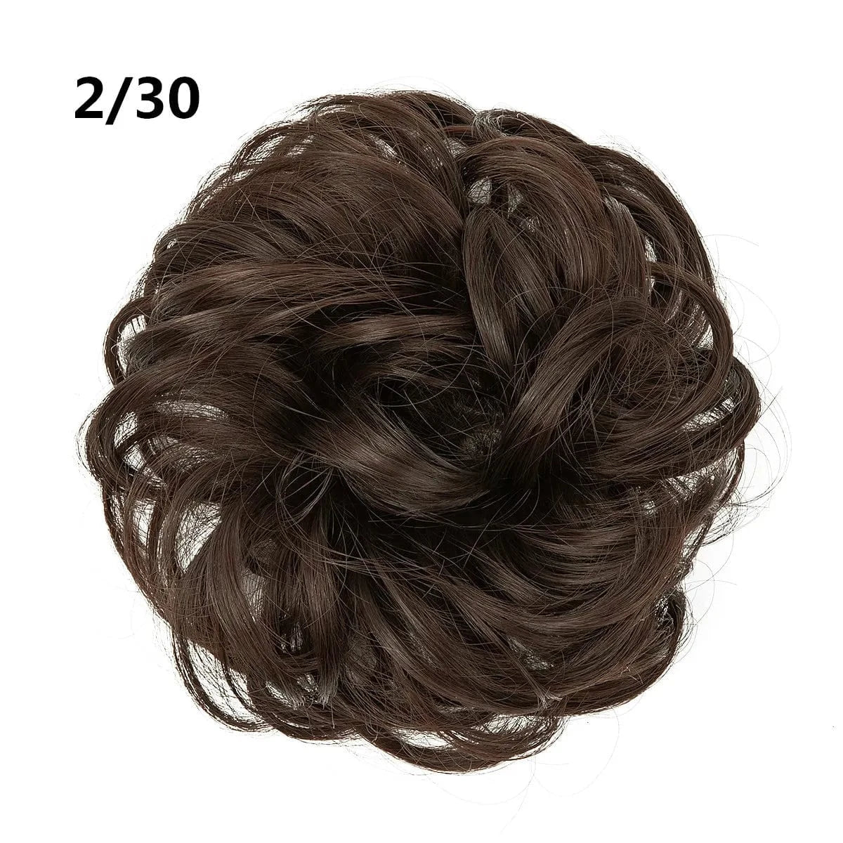 SARLA Wholesale Fabric Wrap Curly Wigs Scrunchie Elastic Rubber Band SyntheticEasy Messy Hair Bun Extensions chignon Hair Women