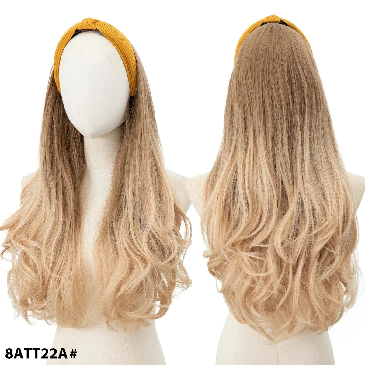SARLA wholesale Synthetic Fiber Natural Curly Elastic Girl Hair Headband Bow Attached Colored Long Pixie Headband Wig