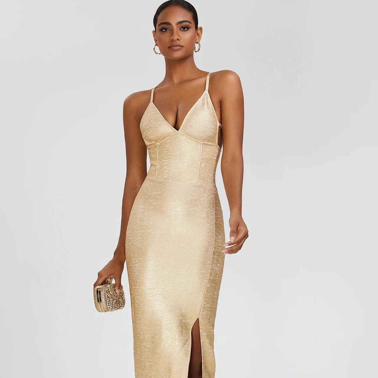 SB2616 Kimshein High Quality Summer Gold Stamping Dress Slim Sexy Backless Maxi Party Stylish Dresses