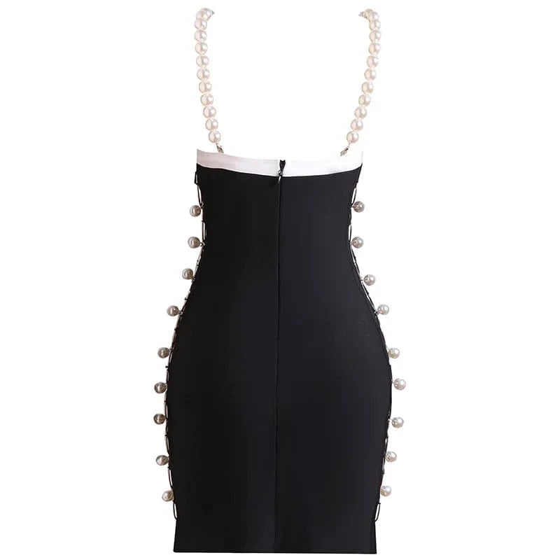SB2674 New Arrivals Mini Dresses Sleeveless Unique Sexy Pearl Dress Elegant Sexy Dresses Women Night Club