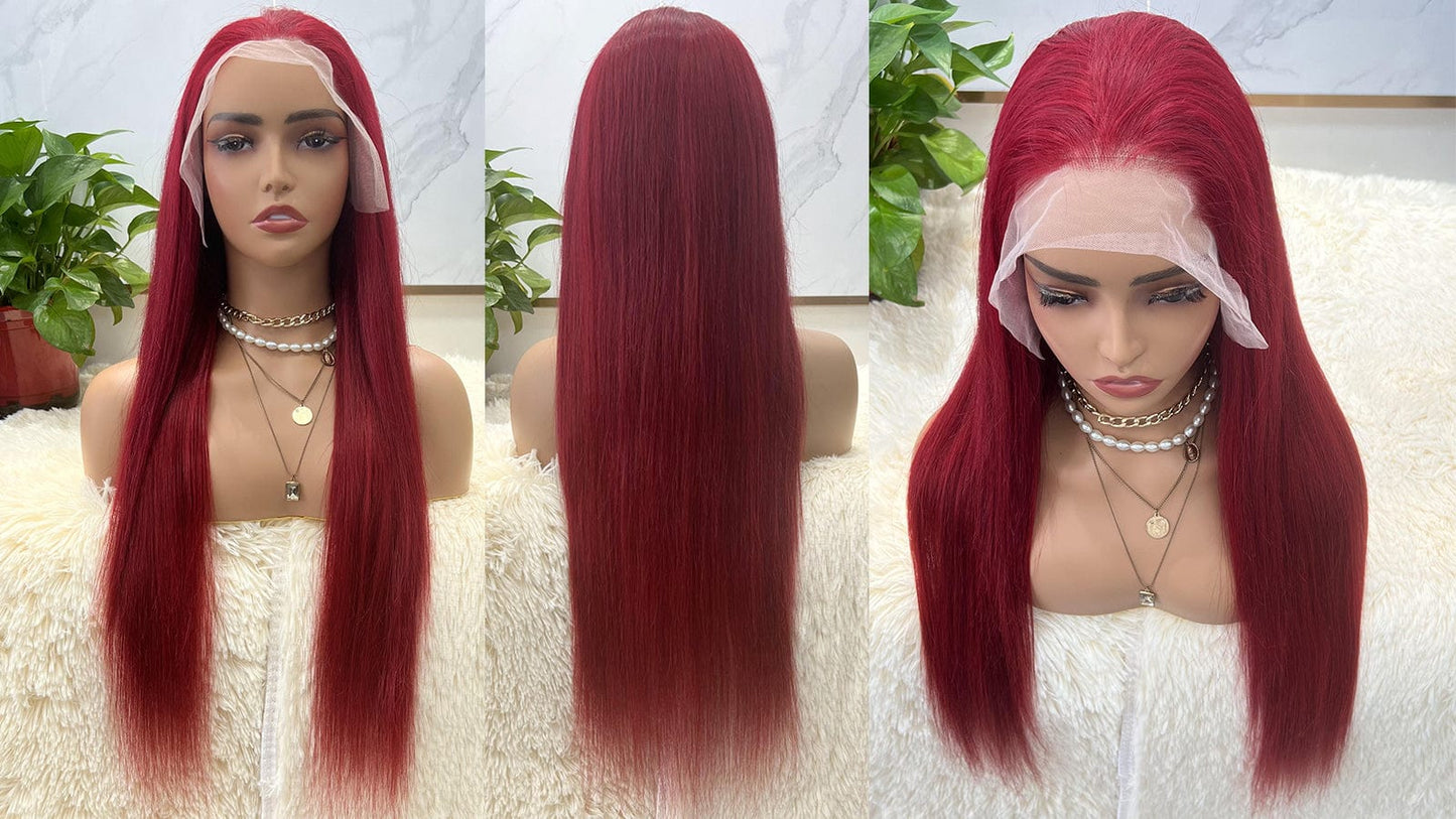 send inquiry custom 18-40in different type wig / 99J wig 360 HD Brazilian Body Wave Lace Frontal Wig