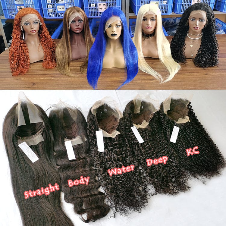 Send inquiry for more promotional wig information / Contact us to customize more colors and textures Wholesale water wave Peruvian Hair HD lace wigs 100% raw virgin human hair vendors HD lace closure wigs for black women