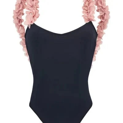 Sexy Brazilian Bikini Pink Floral Swimwear Backless 3D bodysuit Flower Swimsuit Women Cut Out Monokini Maillot De Bain Femme
